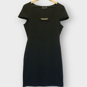 ASOS Design Ribbed Cut Out Mini Dress with Chain NWT